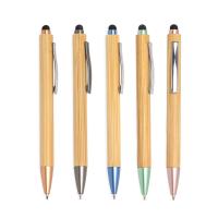 Caneta de Bambu Touch Personalizada